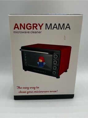 ANGRY MAMA Microwave Cleaner - Green and Purple